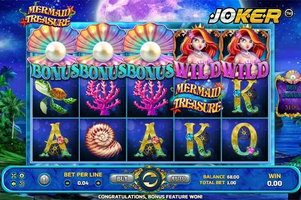 mermaid treasure สล็อตเครดิตฟรี100